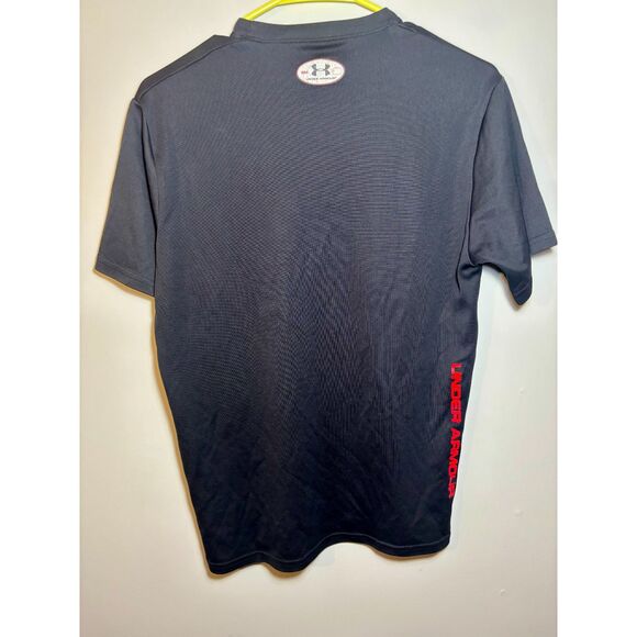 Under Armour Men’s HeatGear Black Short Sleeve T-Shirt Size Small Performance - Picture 4 of 5